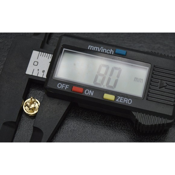 Real 10K Solid Yellow Gold 8mm Mens CZ Charm Halo Round Cut Stud Earrings 1.7gr - Picture 3 of 5